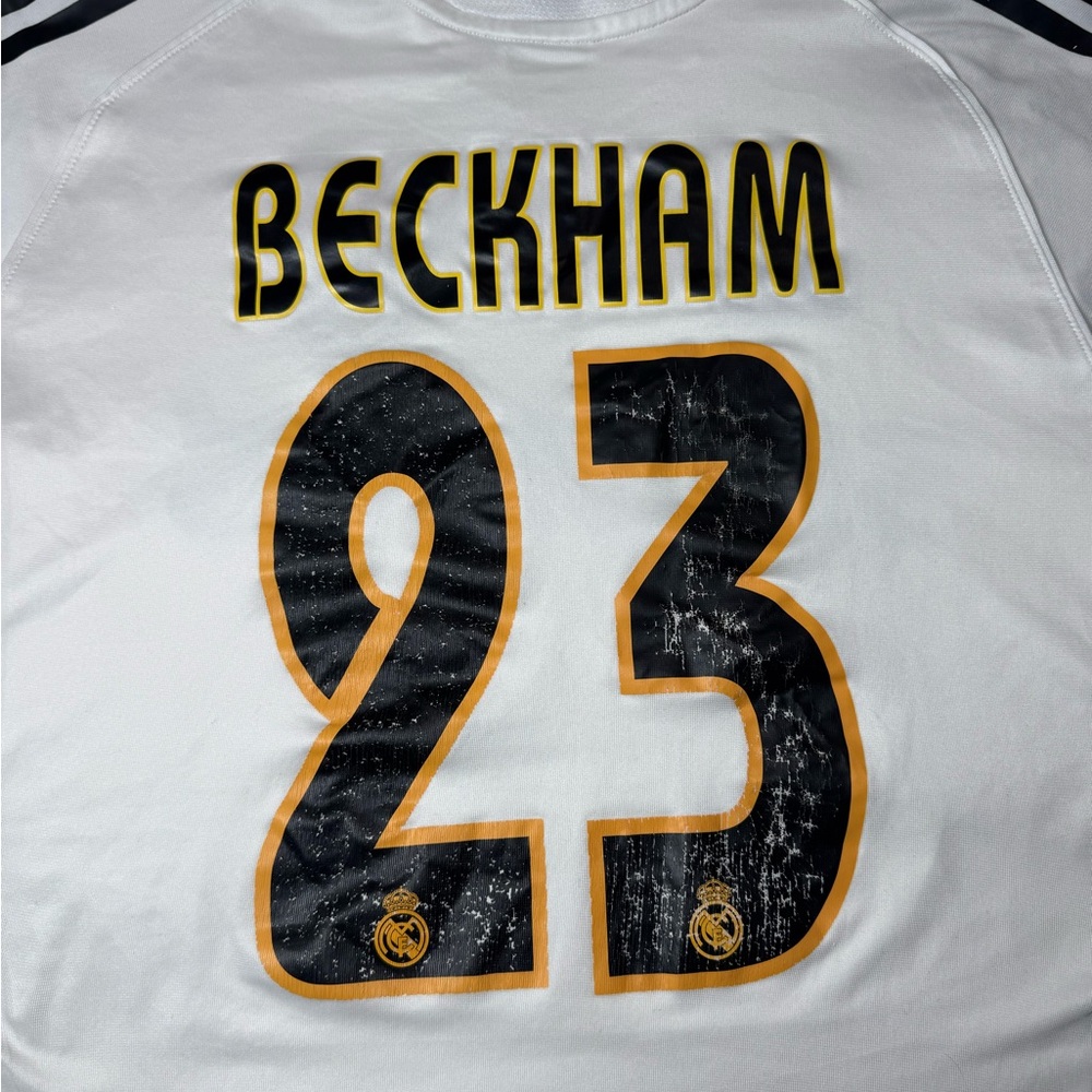 2005 Adidas Real Madrid Home Jersey David Beckham #23 Men Sz S Youth XL